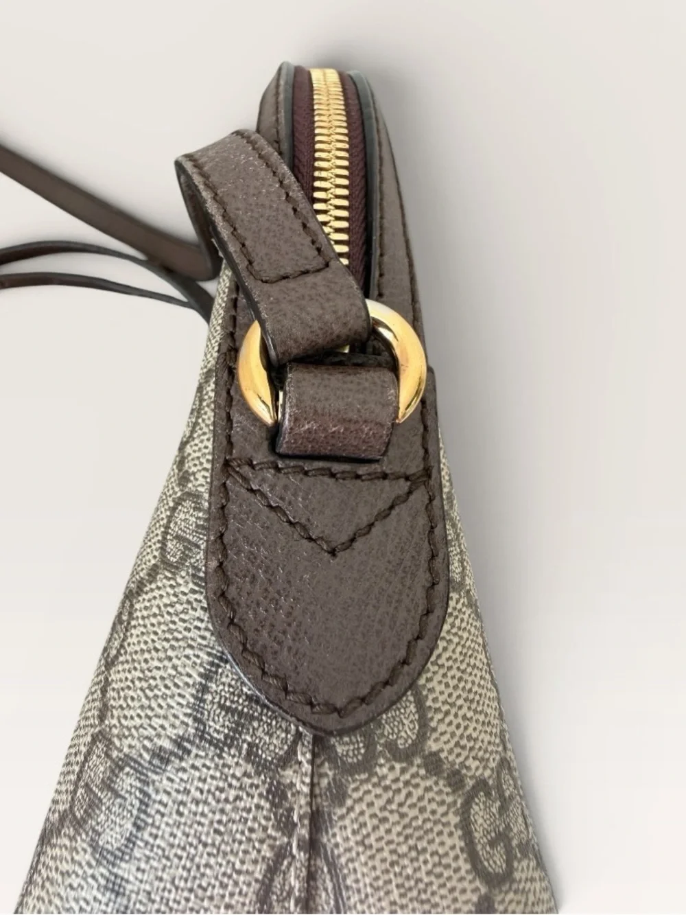 Gucci GG Supreme Canvas Crossbody Bag Web Stripe Ophidia Small Done - Picture 12 of 16